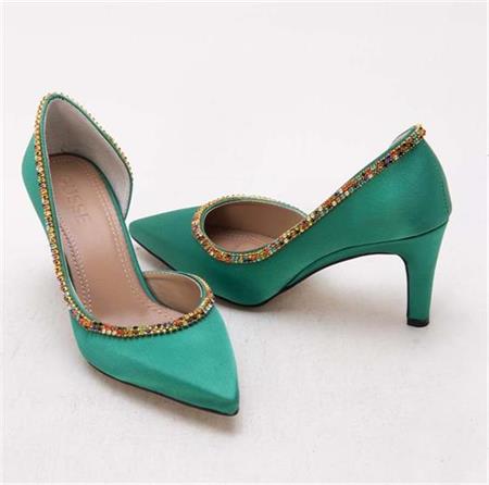 GUSSE SHARON KADIN SATEN STILETTO AYAKKABI 1328