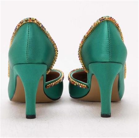 GUSSE SHARON KADIN SATEN STILETTO AYAKKABI 1328