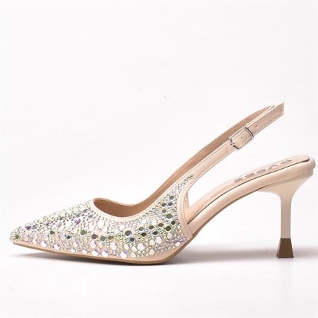 Gusse Sutton Kadın Abiye Taşlı Sandalet-008