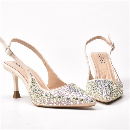Gusse Sutton Kadın Abiye Taşlı Sandalet-008
