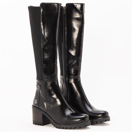 Gusse Verena Kadın Hakiki Rugan Deri Çizme 241244