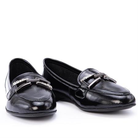 Gusse Vittora Kadın Hakiki Taş İşlemeli Rugan Deri Babet 25020-3