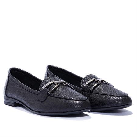 Gusse Vittora Kadın Hakiki Taş İşlemeli Deri Babet 25020