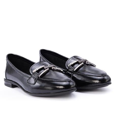 Gusse Vittora Kadın Hakiki Taş İşlemeli Rugan Deri Babet 25020-3