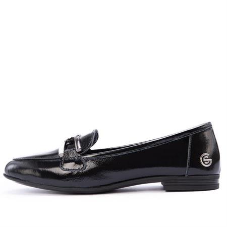 Gusse Vittora Kadın Hakiki Taş İşlemeli Rugan Deri Babet 25020-3