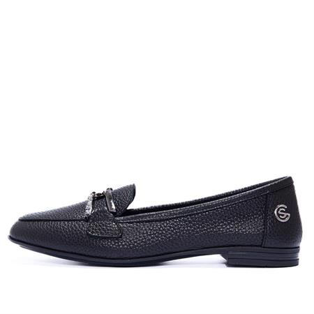 Gusse Vittora Kadın Hakiki Taş İşlemeli Deri Babet 25020