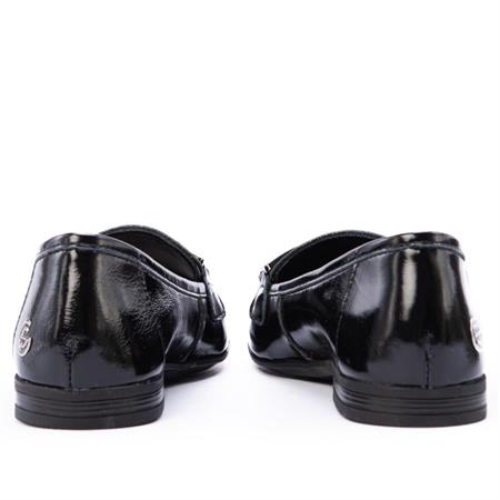 Gusse Vittora Kadın Hakiki Taş İşlemeli Rugan Deri Babet 25020-3