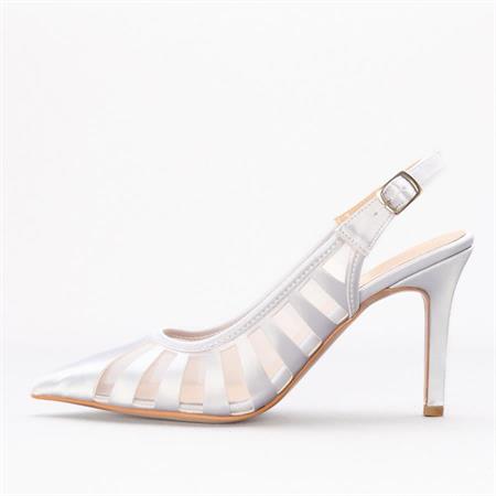 Gusse Yelpaze Kadın Saten Stiletto 1991-4