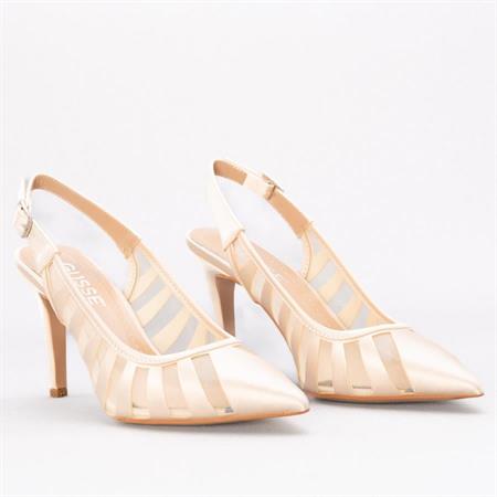 Gusse Yelpaze Kadın Saten Stiletto 1991-4