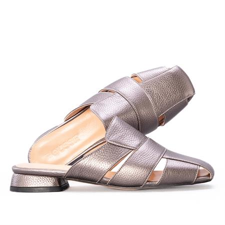 Gusse Yulia Kadın Hakiki Deri Abiye Terlik K1597