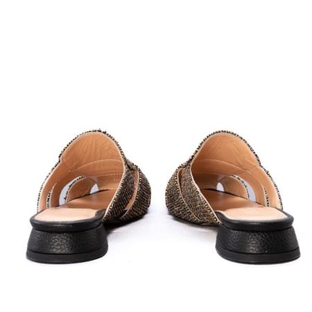 Gusse Yulia Kadın Hasır Örgü Abiye Terlik K1597-4