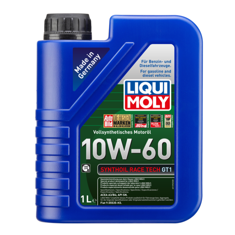 10W60 Motor Yağı Synthoil Race Tech GT1 1 Litre