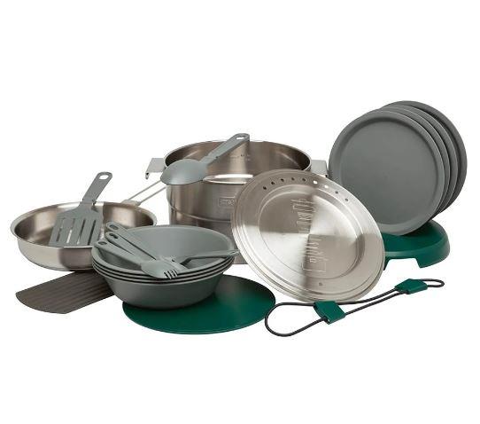 ADVENTURE ÇELİK KAMP PİŞİRME (21 PARÇA) SETİ