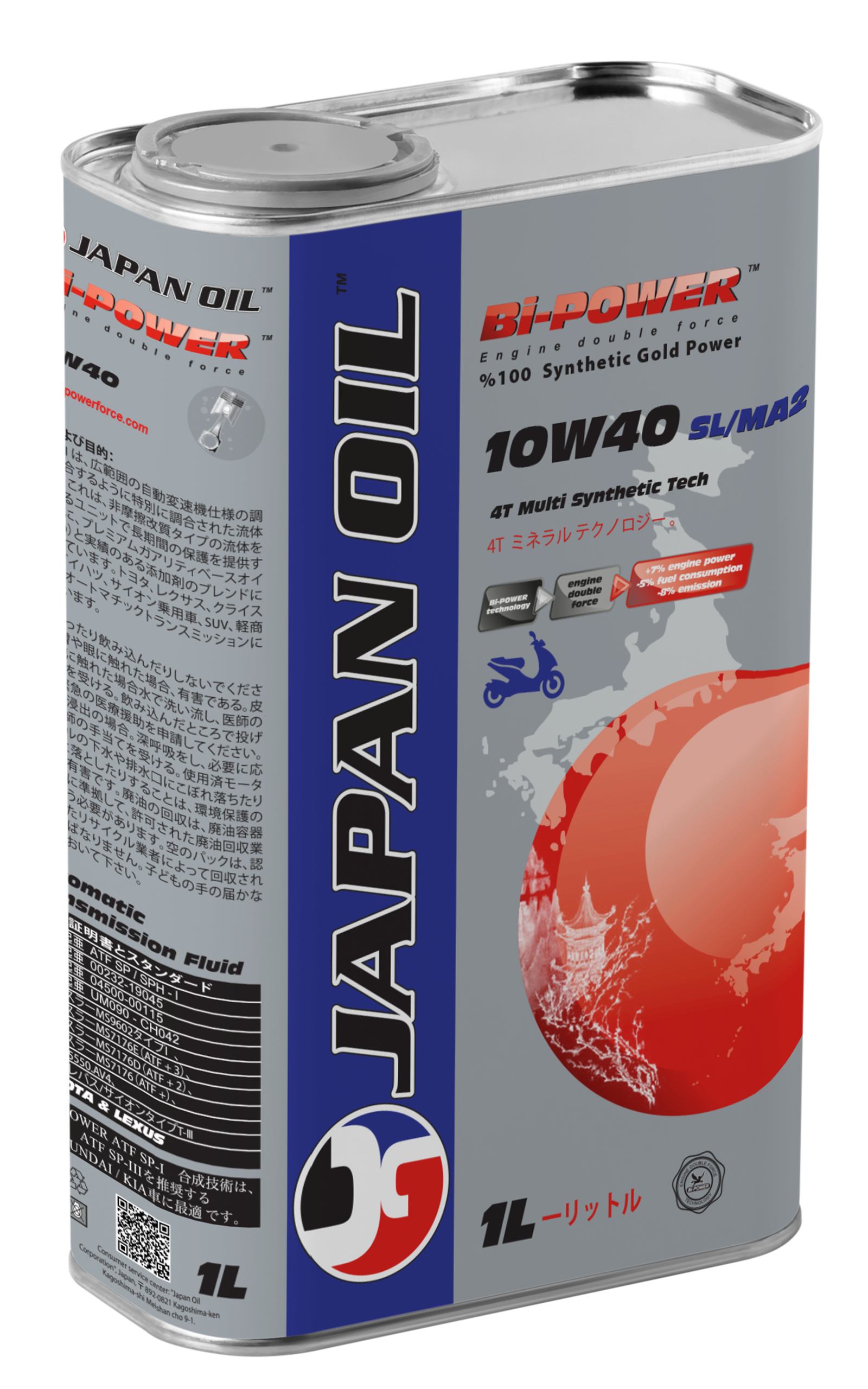 JAPAN 4T 10W40 SL/MA2 BLUE 1 LT