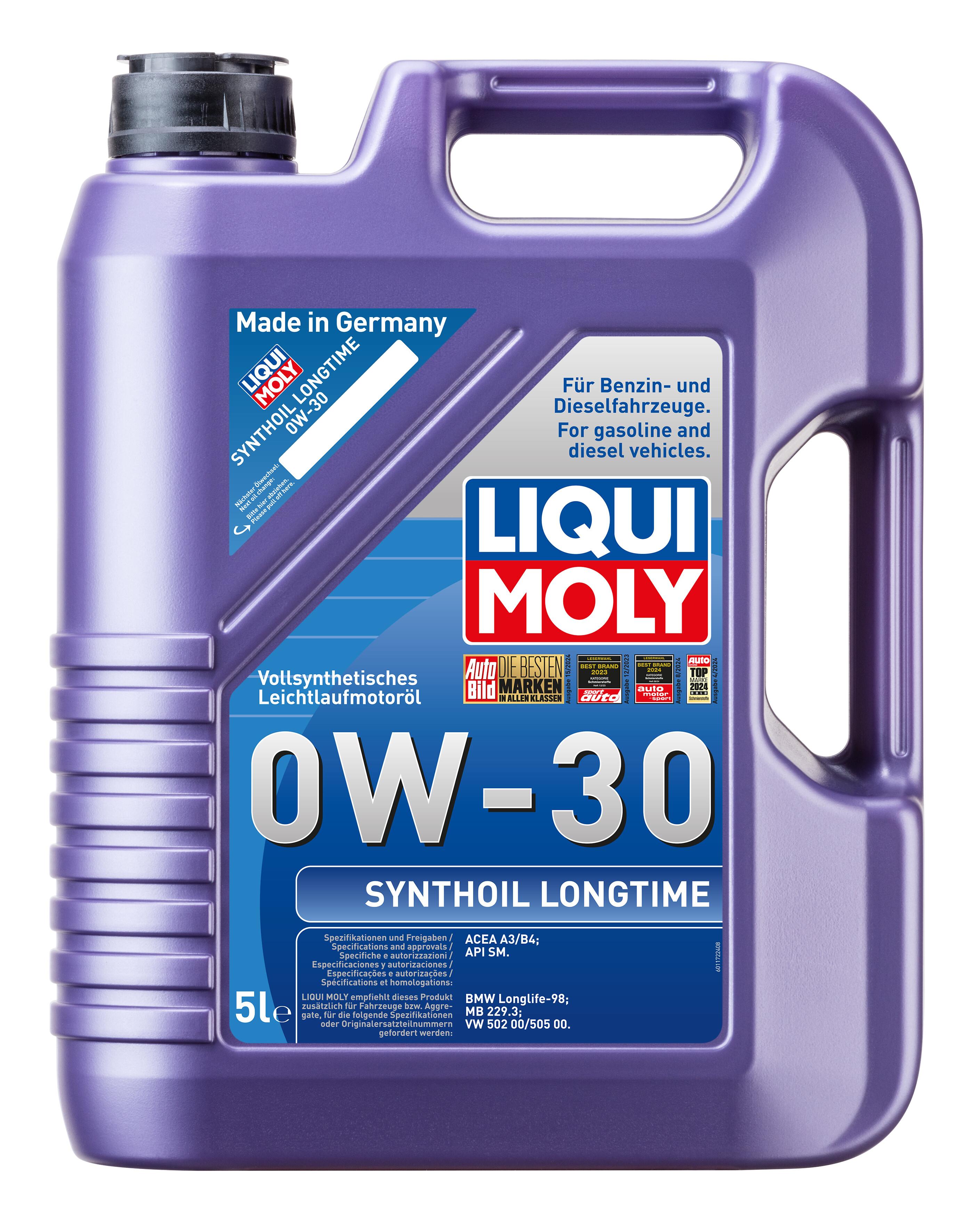SYNTHOIL LONGTIME 0W30 MOTOR YAĞI 5 L