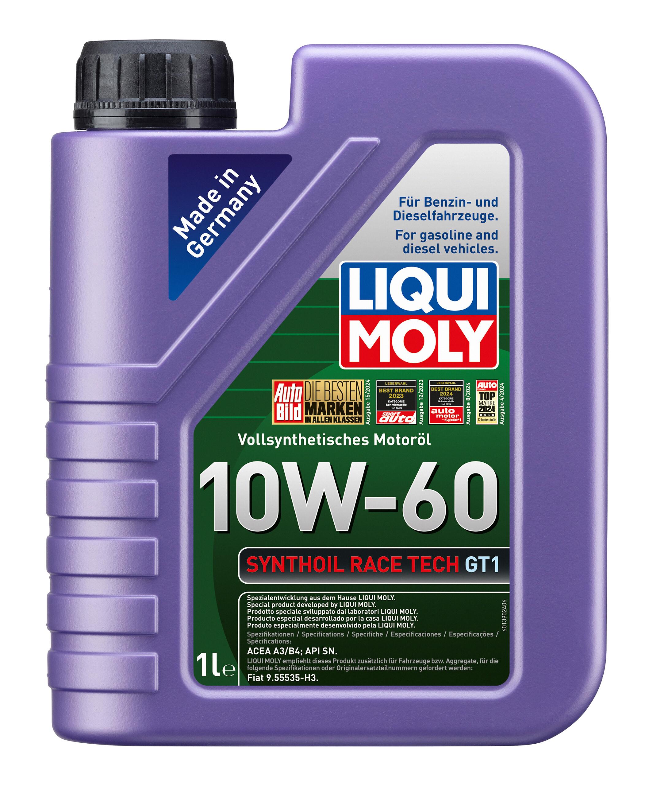 SYNTHOIL RACE TECH GT1 10W-60 1L