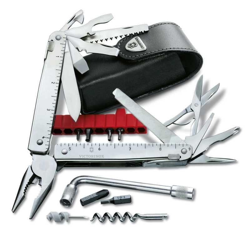 VICTORINOX 3.0338.L SWİSSTOOL X PLUS (DERİ KILIFLI)