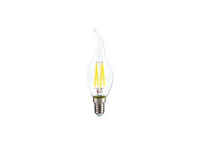 CT4062 4W SARI KIVRIK ŞEFFAF BUJİ RUSTİK LED AMPUL E14 CATA