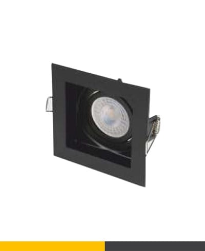 CT5229 PARS 7W BEYAZ LED KARE SİYAH KASA CATA