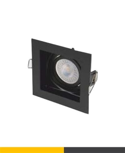 CT5229 PARS 7W BEYAZ LED KARE SİYAH KASA CATA