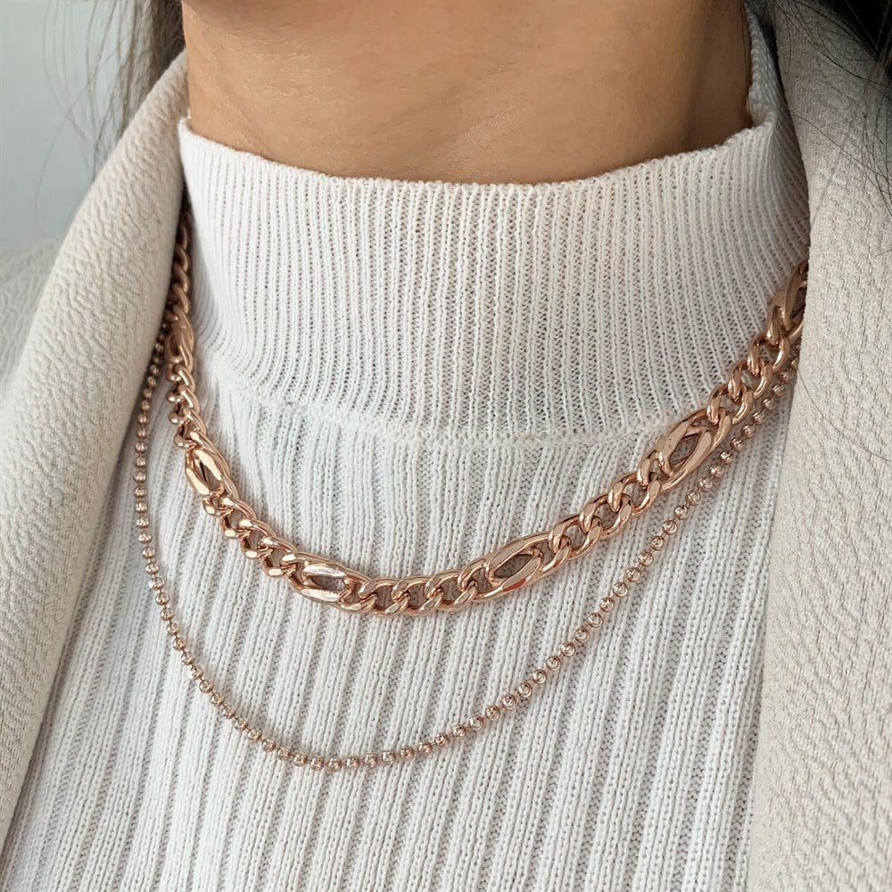 KolyeKalın Gurmet Zincir Kolye 