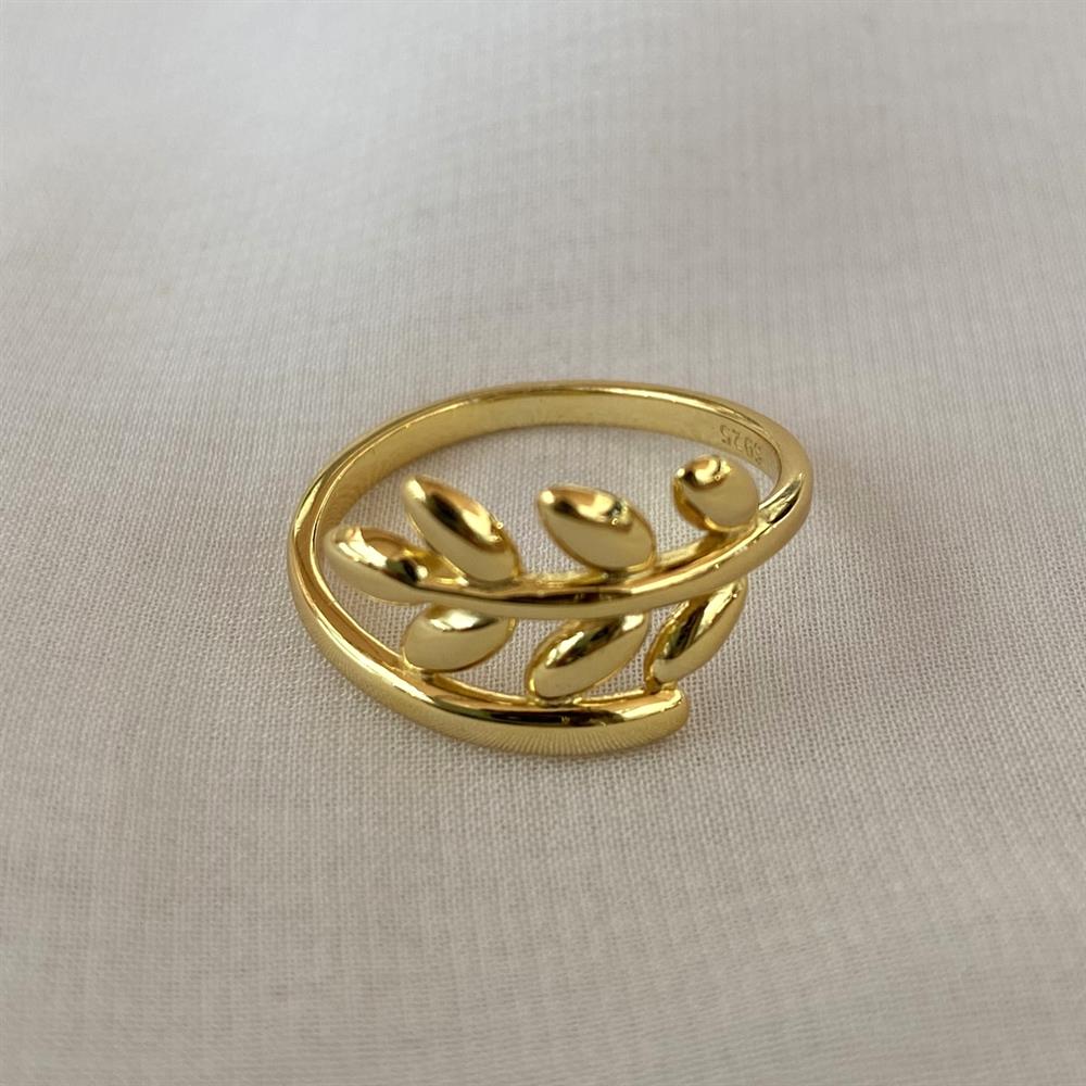 YüzükS Yaprak Yüzük Gold