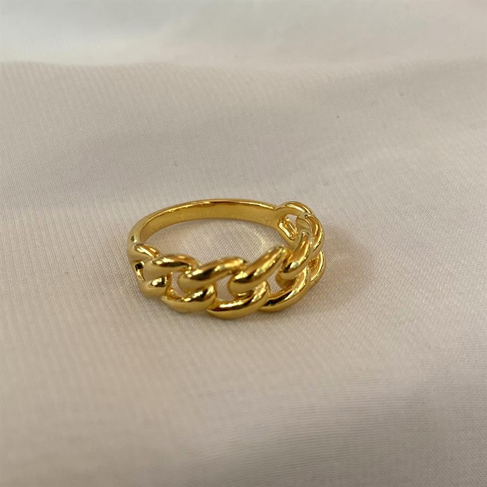 YüzükYarım Zincir Yüzük Gold