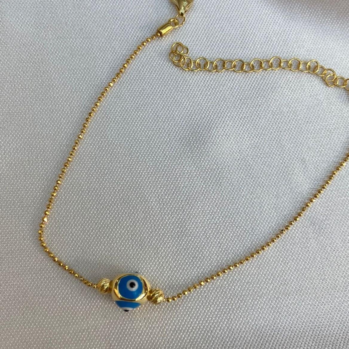 BileklikTekli Nazar Boncuk Bileklik Gold
