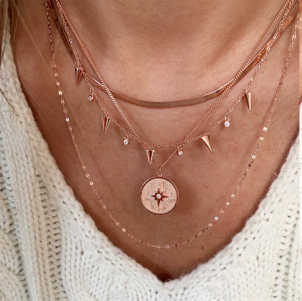 KolyeÇubuk Taş Detaylı Kolye