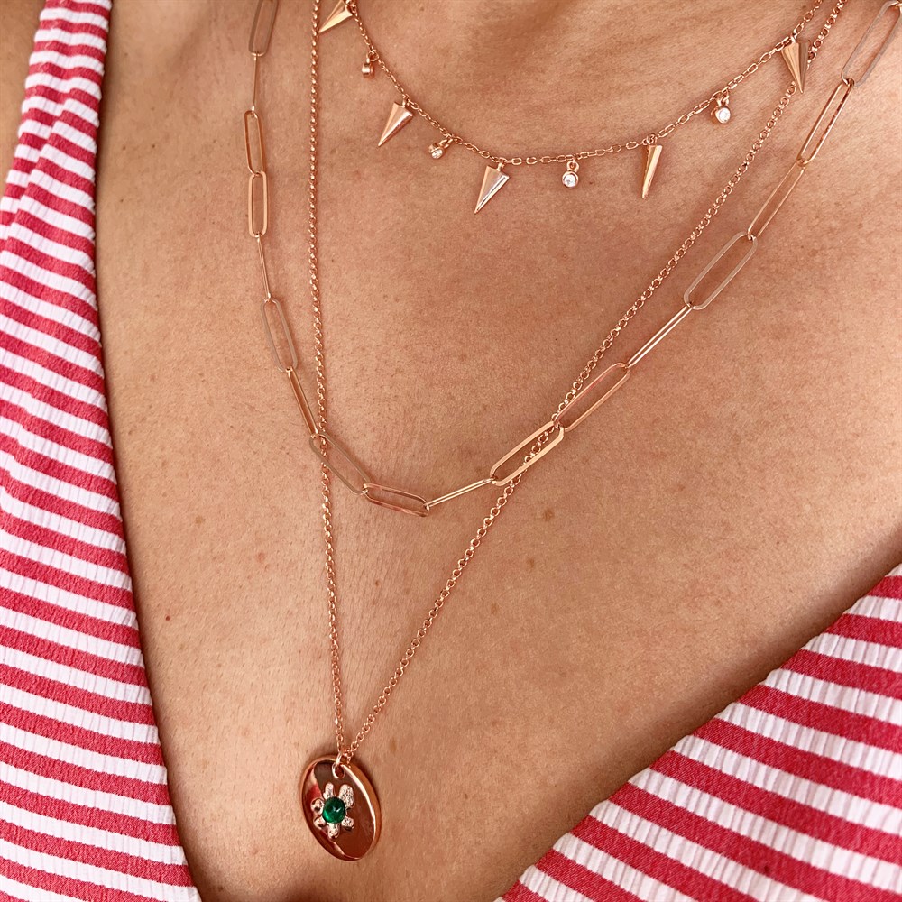 KolyeKaplumbağa Madalyon Kolye