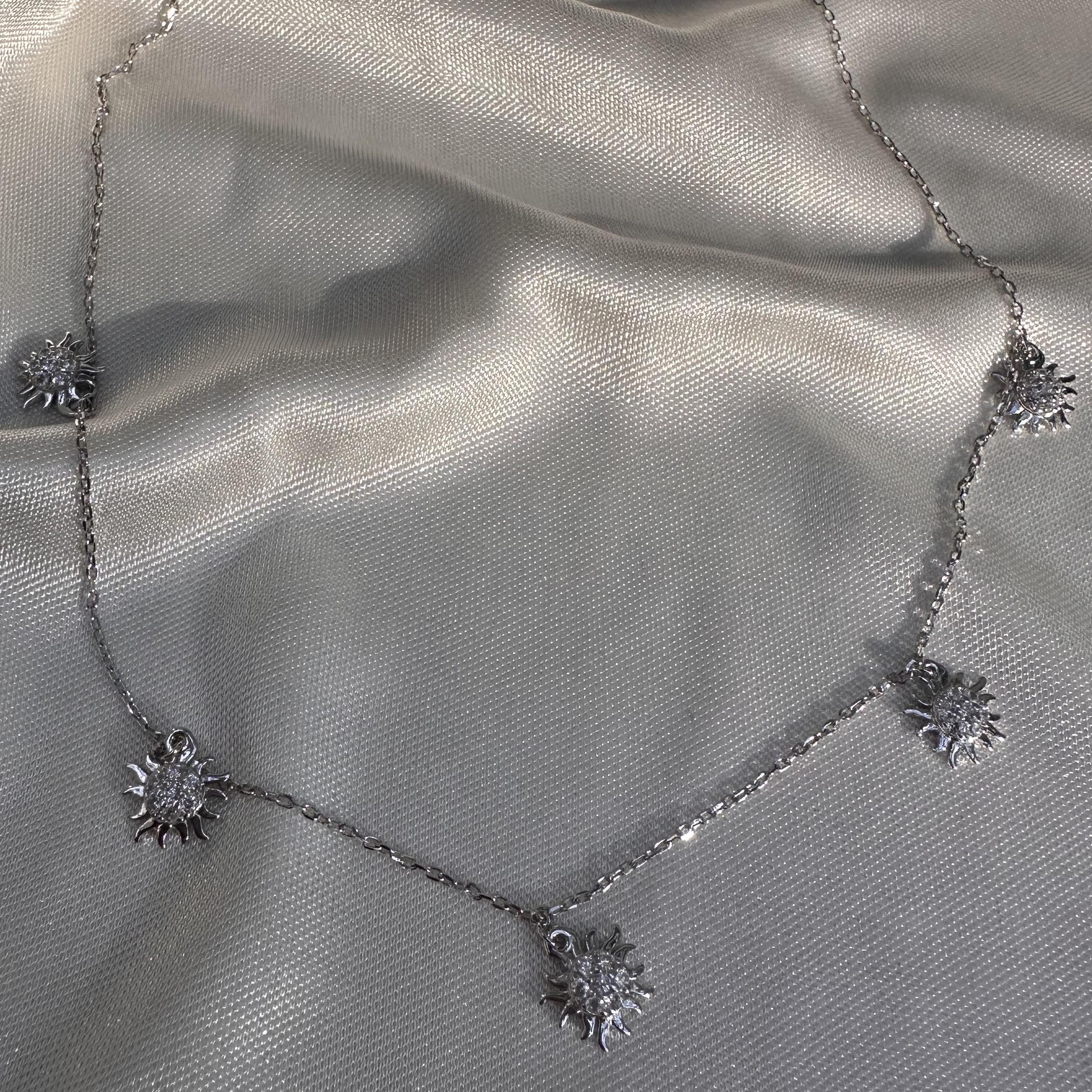 KolyeSaçaklı Güneş Kolye