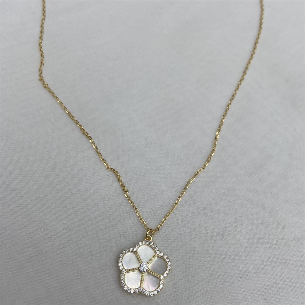 KolyeSedefli Çiçek Kolye 