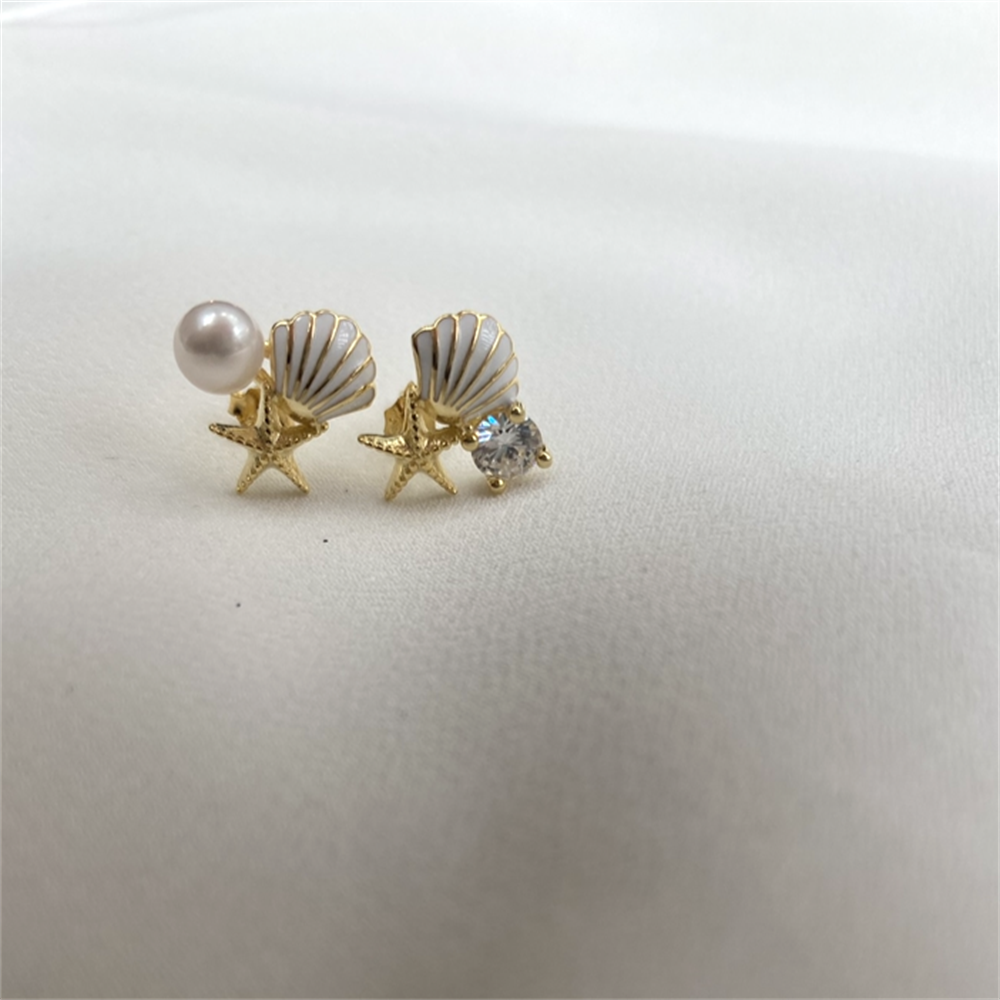 KüpeDeniz Kabuğu Küpe Gold 