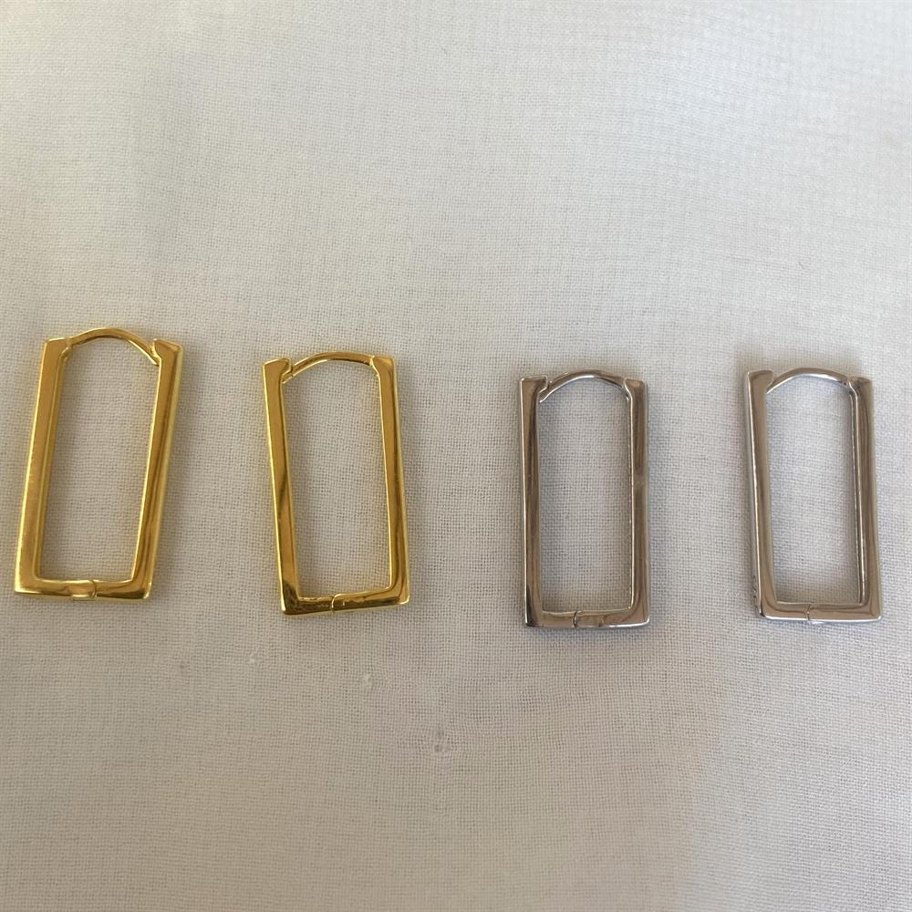 KüpeDikdörtgen Küpe Gold