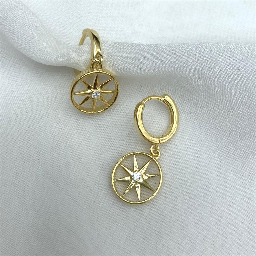 KüpeHalka Sirius Detay Küpe Gold