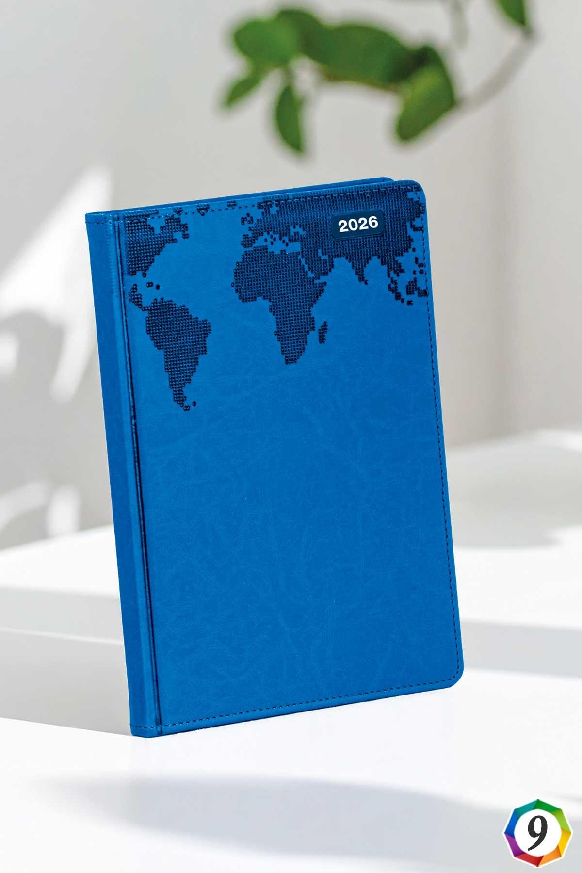 2026 Promosyon Harita Desenli Günlük Ajanda-PB1259