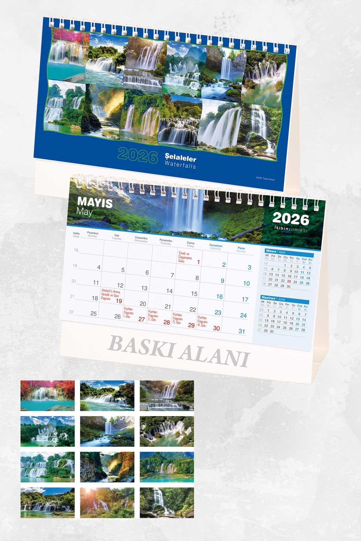 Ekonomik Promosyon Baskılı Üçgen Masa Takvimi-PB1282