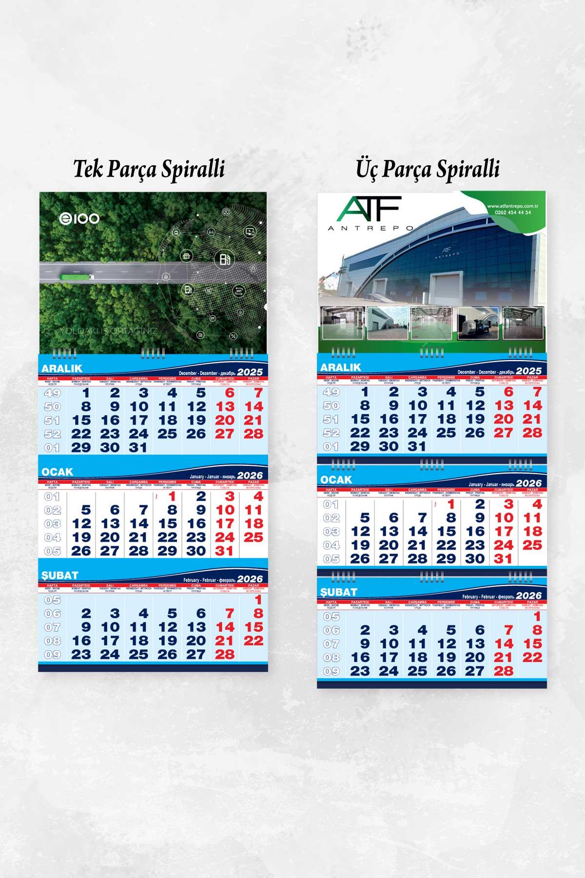 2026 Orta Boy Promosyon Gemici Takvimi-PB1292