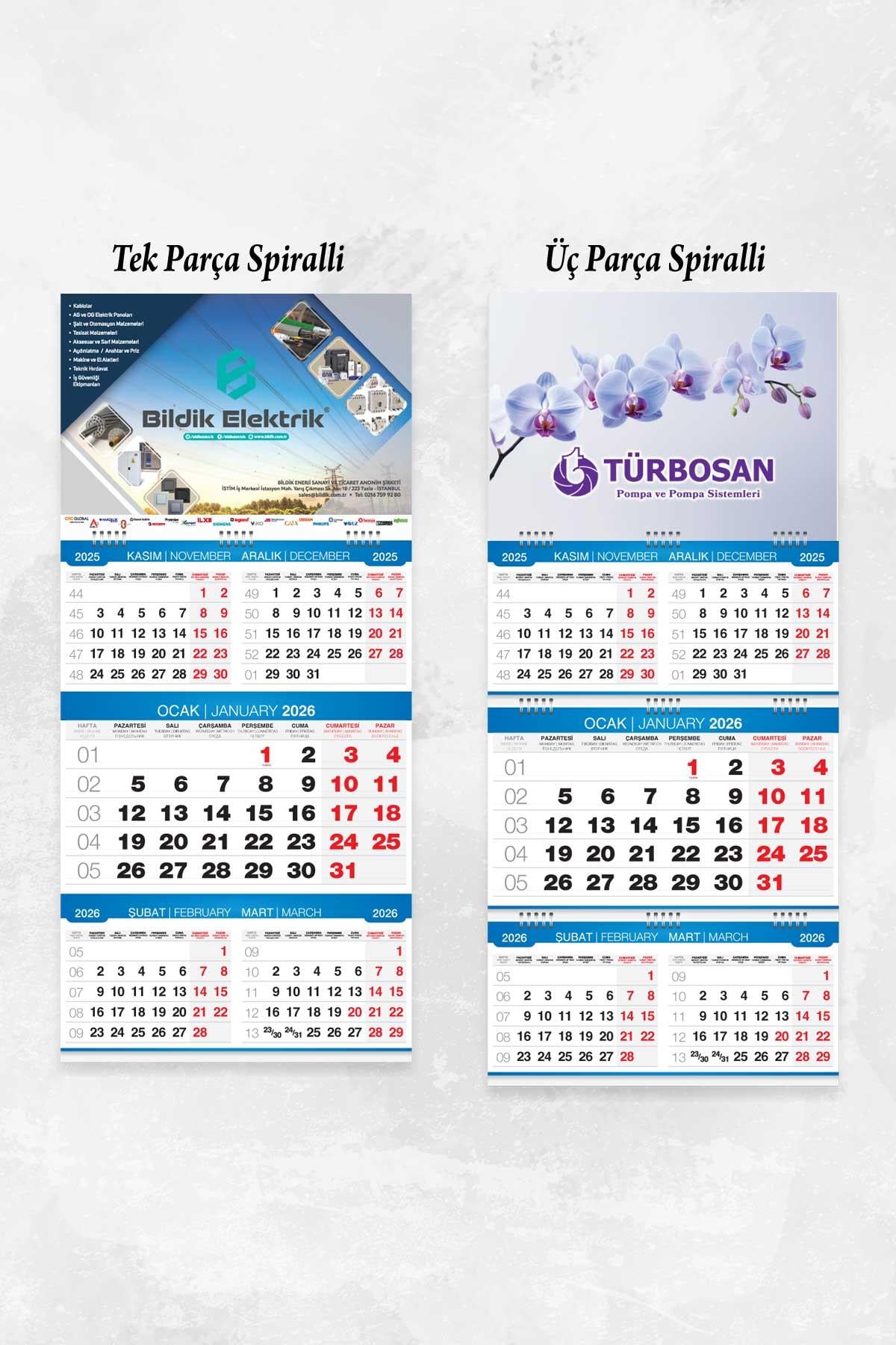 2026 Promosyon Beş Aylık Gemici Takvimi-PB1295