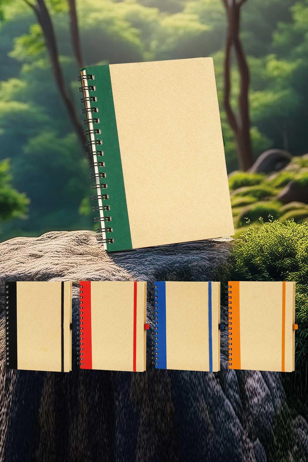 Baskılı Doğa Dostu Spiralli Defter-PB2010