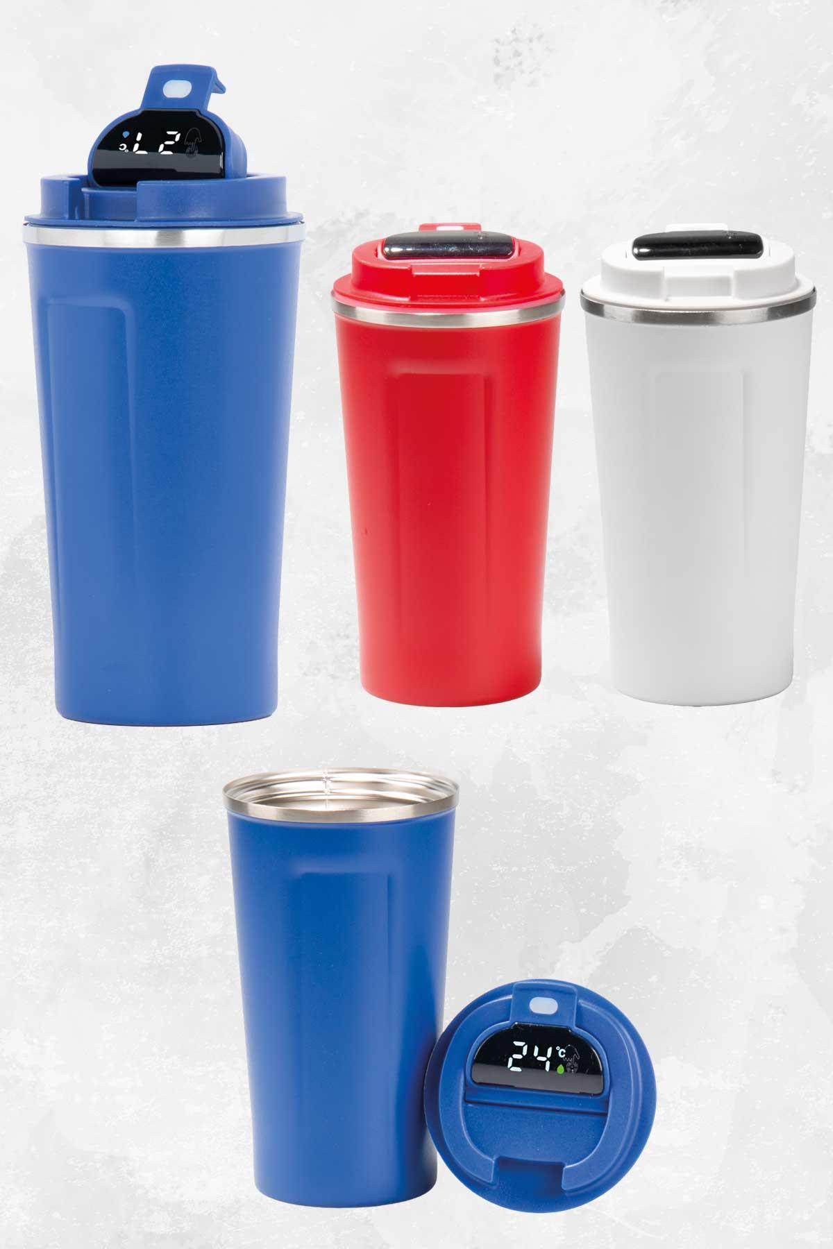Dijital Göstergeli Baskılı Termos - 500ml-PB2514