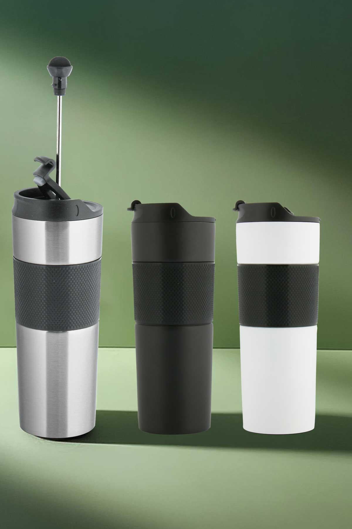 French Press Filtreli Termos Bardak - 500ml-PB2531