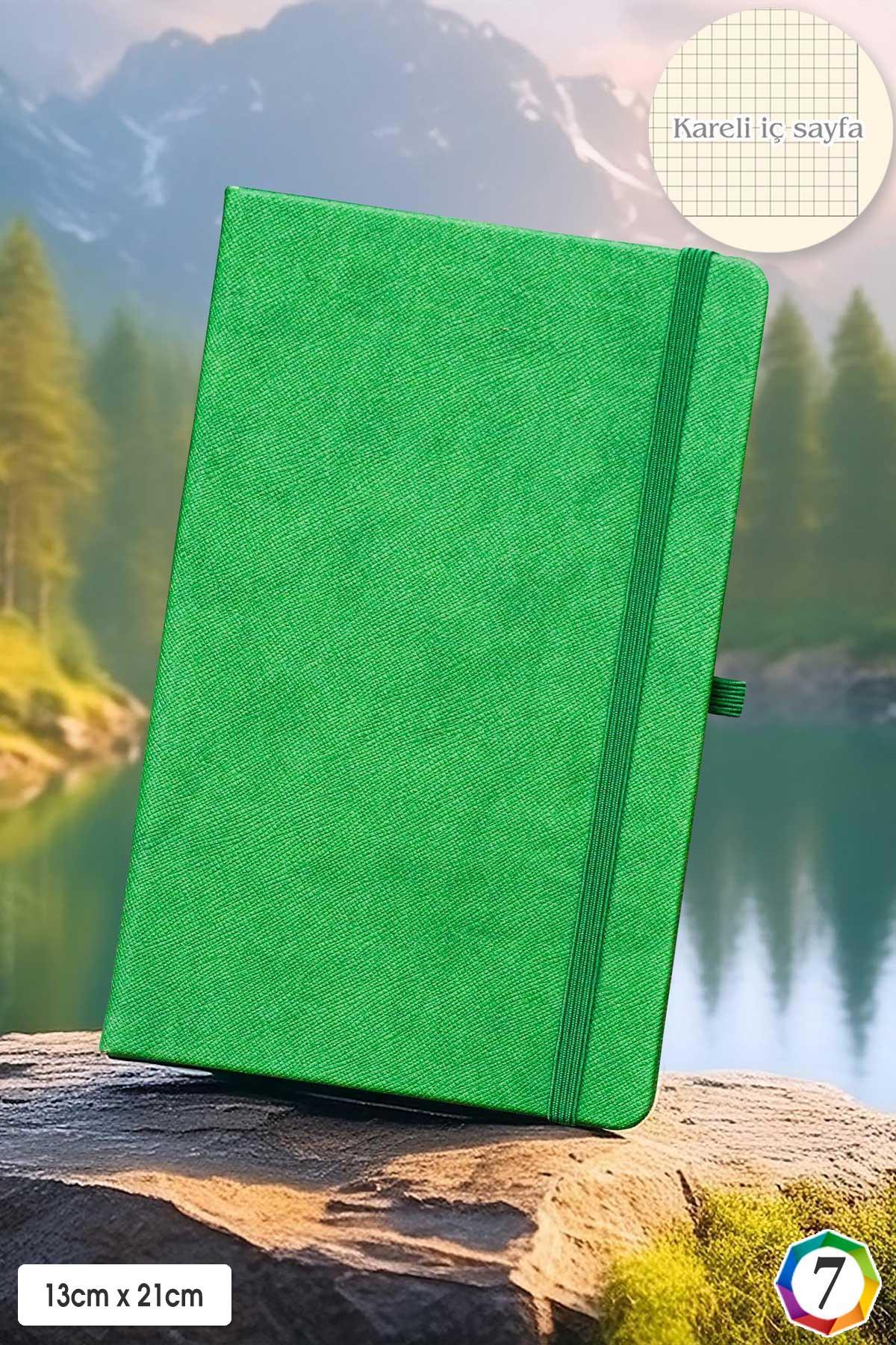 Kareli Termo Deri Kapak Promosyon Defter-PB1332