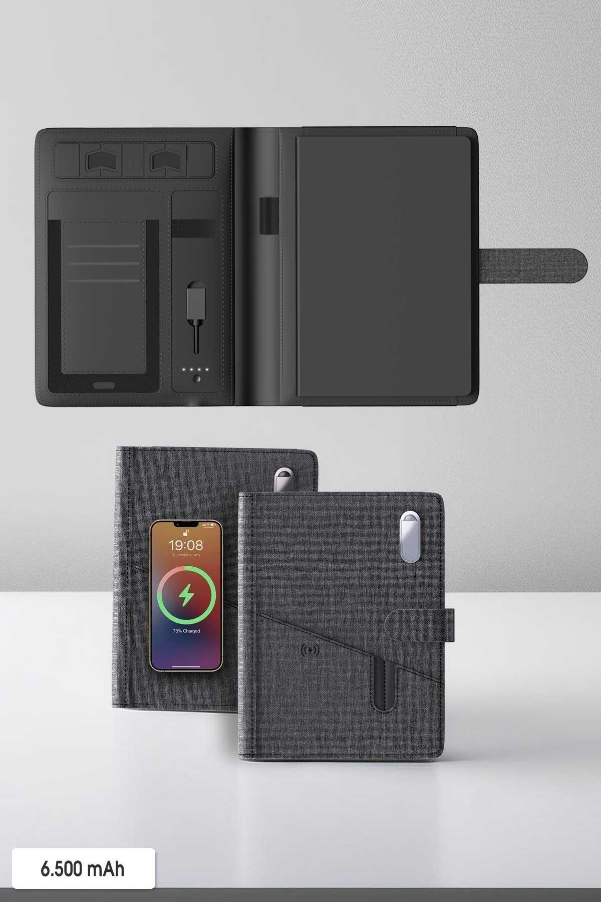 Logo Baskılı Wireless Powerbank Organizer-PB1120