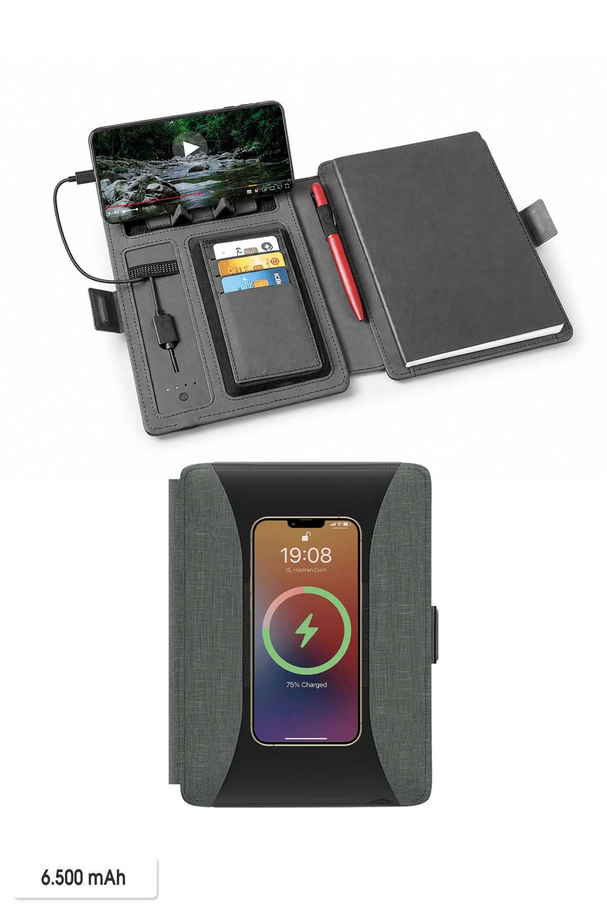 Promosyon Logo Baskılı Powerbank Organizer-PB1109