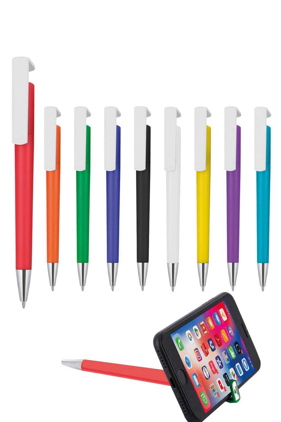 Telefon Standlı Üretim Promosyon Plastik Tükenmez Kalem-PB1440