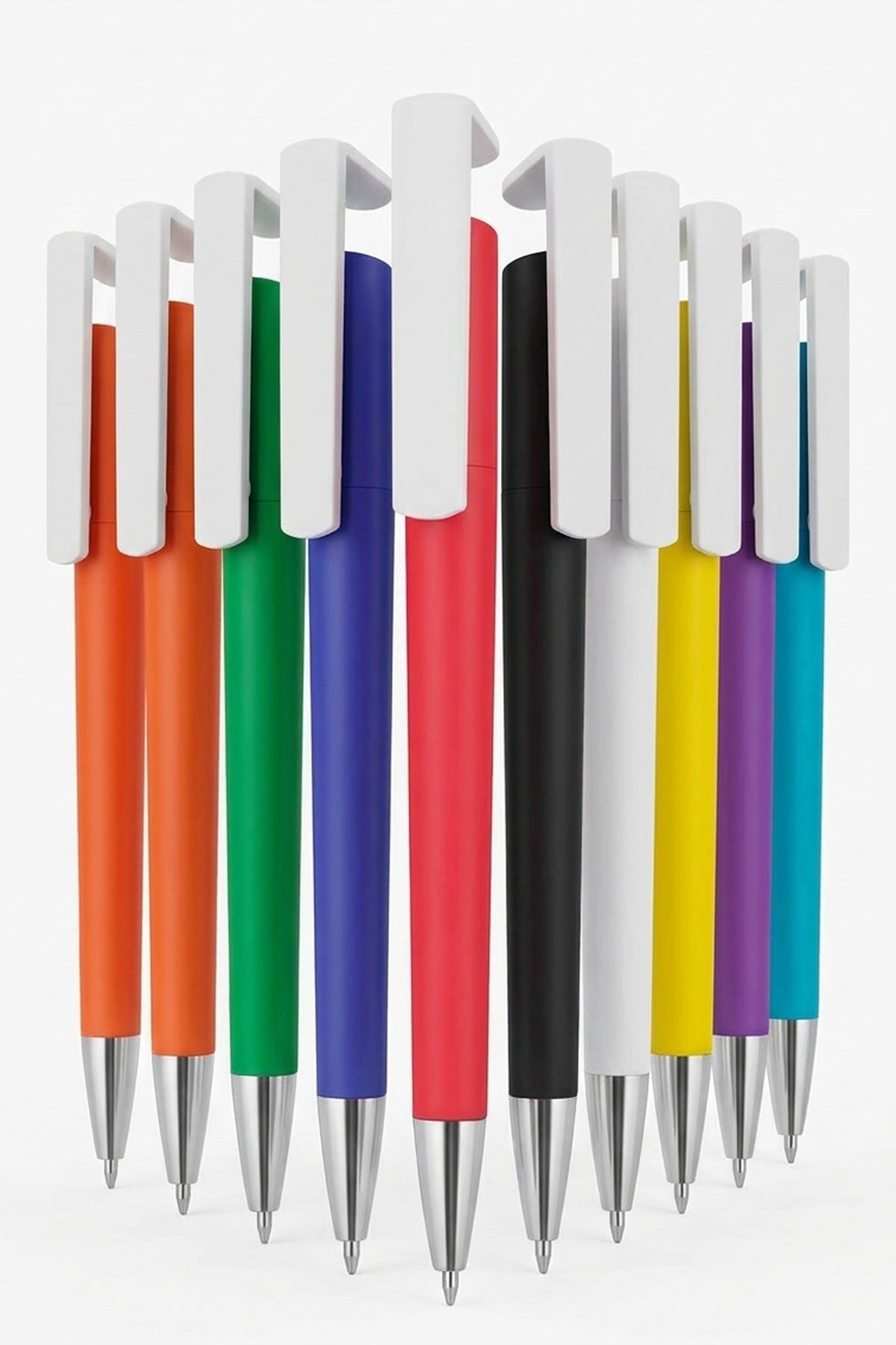 Telefon Standlı Üretim Promosyon Plastik Tükenmez Kalem-PB1440