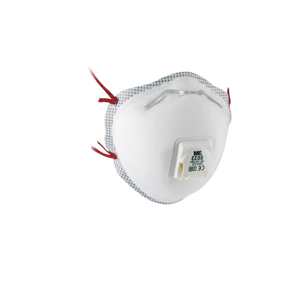 3M 8833 FFP3 Ventilli Konik Toz Maskesi  