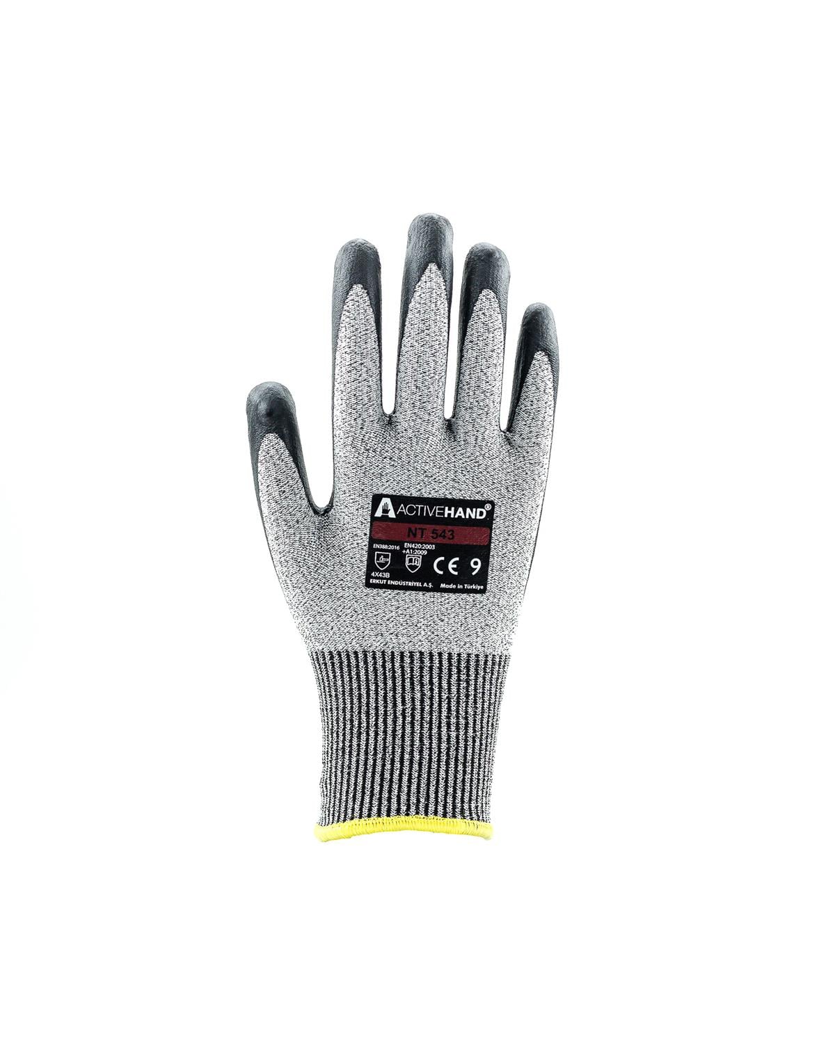 Activehand NT-543 Köpük Nitril Kaplı Kesilme Dirençli Eldiven 7 