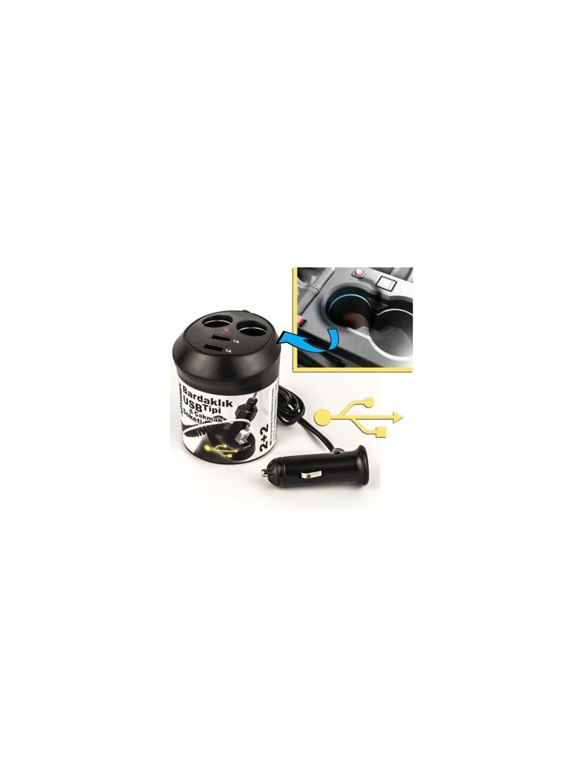 Automix Bardaklık Tip Usb Ve Çakmak Soketi 12V